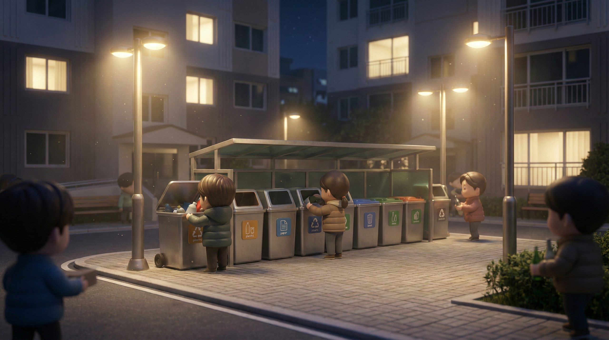 처음 본 순간 놀란 한국 아파트 분리 수거의 정체는?